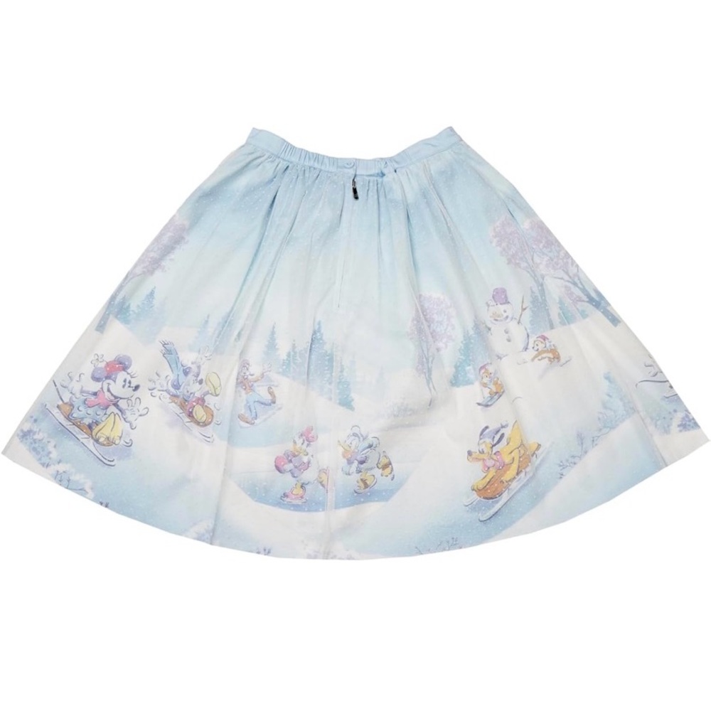 STITCH SHOPPE DISNEY WINTER MICKEY AND FRIENDS TULLE OVERLAY SKIRT  SIZE: LARGE